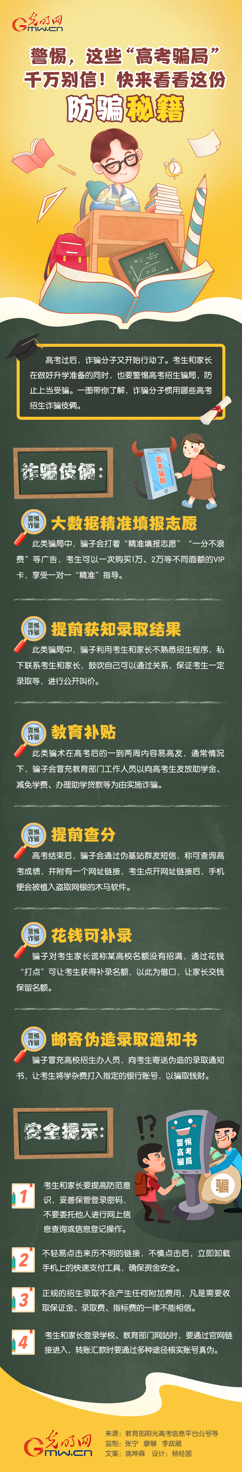 圖解丨這些“高考騙局”千萬(wàn)別信！快來(lái)看看這份防騙秘籍