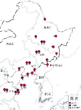中國環(huán)保部門部分監(jiān)測站分布圖。圖/中國環(huán)保部網(wǎng)站