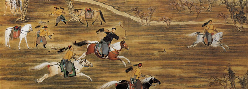 清代:盛京元宵節四平街上看花燈