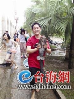 同學們，抓魚了 圖片來自網友微博