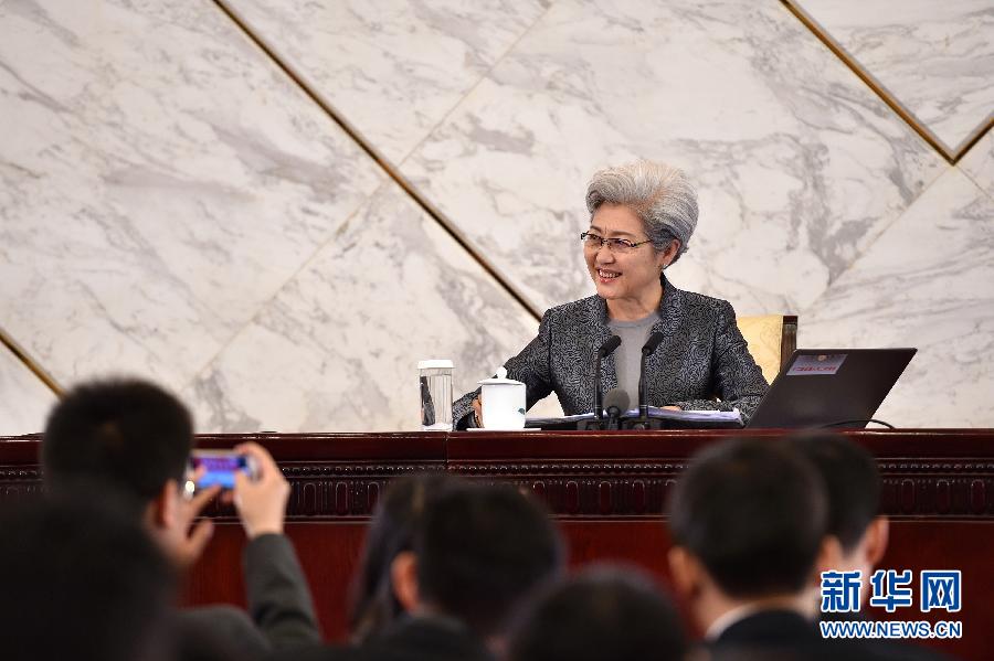 （兩會·XHDW）（3）十二屆全國人大三次會議舉行新聞發布會